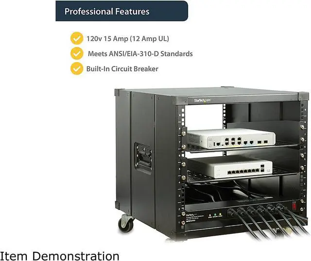 Alt view image 4 of 6 - StarTech.com RKPW161915A 19in 1U Rackmount 16 Outlet PDU Power Distribution Unit 125V 15A (12A UL)