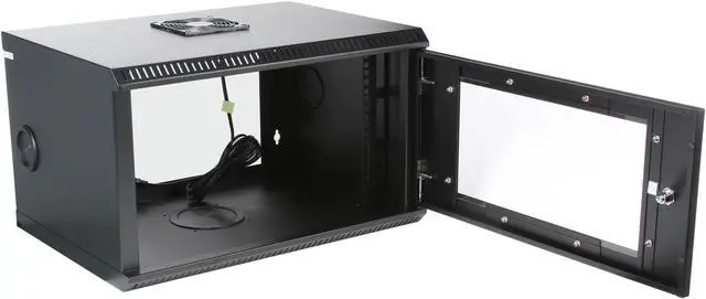 Alt view image 5 of 6 - StarTech.com RK619WALL 6U 19in Wall Mount Server Rack Cabinet w/ Acrylic Door