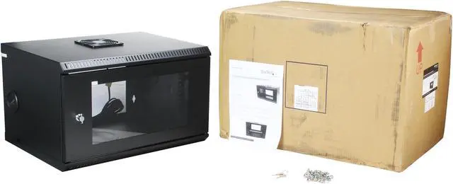 Alt view image 6 of 6 - StarTech.com RK619WALL 6U 19in Wall Mount Server Rack Cabinet w/ Acrylic Door
