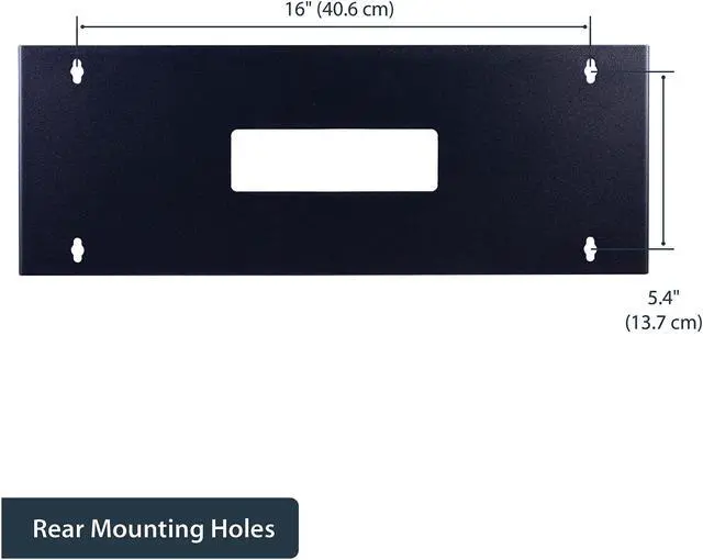 Alt view image 3 of 7 - StarTech.com WALLMOUNTH4 4U 19in Hinged Wall Mounting Bracket for Patch Panels