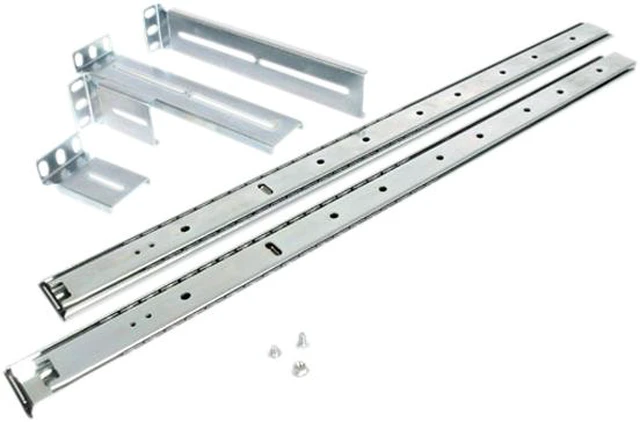 Server Rack Triple Slide Rails StarTech.com RMCRAILS Silver 24in Steel Sliding Rails for Rackmount ...