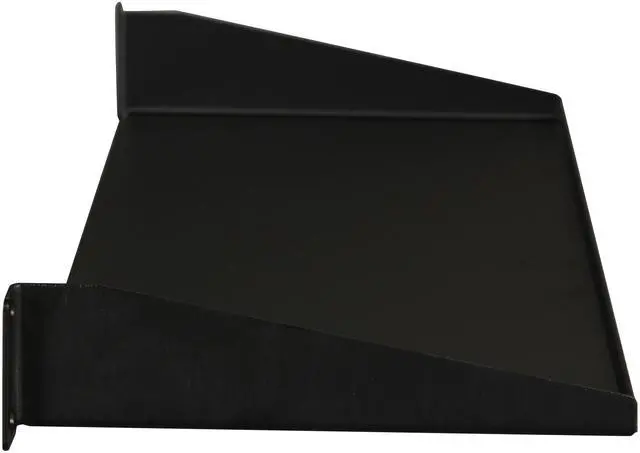 Alt view image 3 of 4 - StarTech.com CABSHELF1U 1U 7 in Depth Universal Fixed Rack Mount Shelf - 33 lbs / 15 kg - 1U Rack Shelf - Server Cabinet Shelf - Fixed Rack Shelf