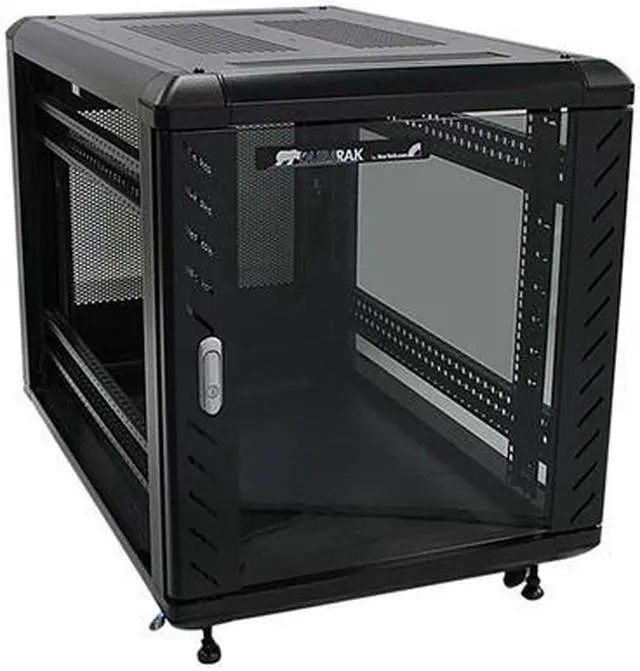 Alt view image 2 of 2 - StarTech.com RK1236BKF 12U 36in Knock-Down Server Rack Cabinet with Casters