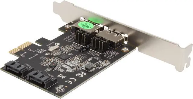 Alt view image 5 of 7 - StarTech.com PEXESAT322I PCI-Express x1 Low Profile Ready SATA III (6.0Gb/s) 2 Int/2 Ext SATA Controller Card