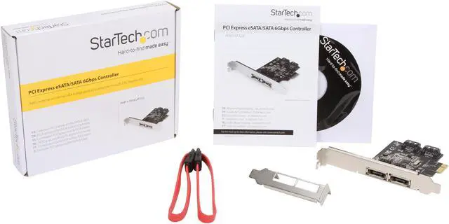 Alt view image 6 of 7 - StarTech.com PEXESAT322I PCI-Express x1 Low Profile Ready SATA III (6.0Gb/s) 2 Int/2 Ext SATA Controller Card