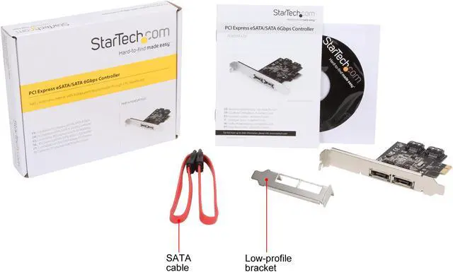 Alt view image 7 of 7 - StarTech.com PEXESAT322I PCI-Express x1 Low Profile Ready SATA III (6.0Gb/s) 2 Int/2 Ext SATA Controller Card
