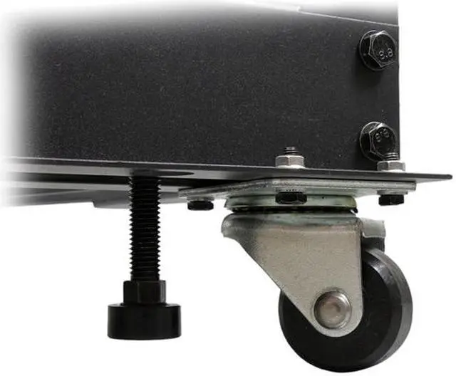 Alt view image 4 of 6 - StarTech.com 4POSTRACK42 42U Adjustable Depth Open Frame 4 Post Server Rack Cabinet - Flat Pack w/ Casters, Levelers and Cable Management Hooks