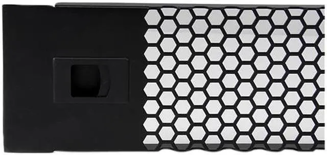 Alt view image 2 of 3 - StarTech RKPNLHV2U StarTech.com Blanking Panel - 2U - Vented - Hinged Rack Panel - 19 in - TAA Compliant - Tool-less Installation - Filler Panel