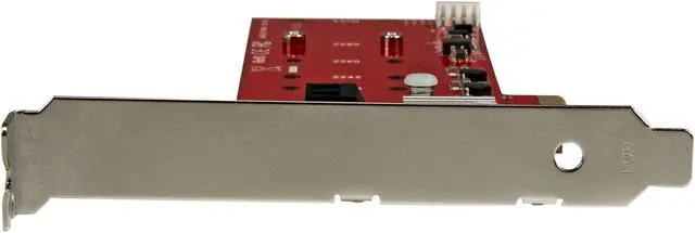 Alt view image 4 of 6 - StarTech.com PEXM2SAT3422 M.2 SATA (NGFF) SATA 1 - PCI Express x4 Male 2x M.2 NGFF SSD RAID Controller Card plus 2x SATA III Ports - PCIe