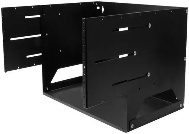 Alt view image 2 of 5 - StarTech.com 4U Wall-Mount Server Rack with Built-in Shelf - Solid Steel - Adjustable Depth 12in to 18in