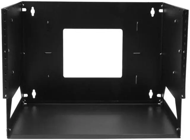 Alt view image 3 of 5 - StarTech.com 4U Wall-Mount Server Rack with Built-in Shelf - Solid Steel - Adjustable Depth 12in to 18in