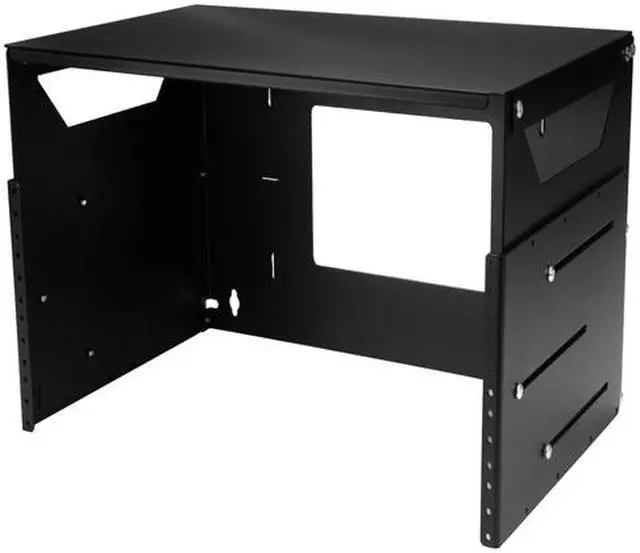 Alt view image 5 of 5 - StarTech.com 4U Wall-Mount Server Rack with Built-in Shelf - Solid Steel - Adjustable Depth 12in to 18in