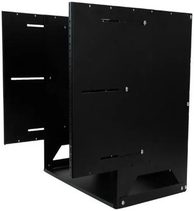 Alt view image 5 of 5 - StarTech.com 8U Wall-Mount Server Rack with Built-in Shelf - Solid Steel - Adjustable Depth 12in to 18in