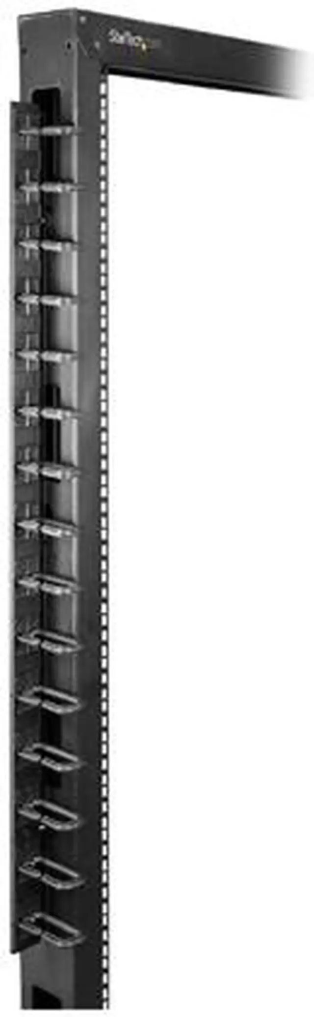 Alt view image 5 of 8 - StarTech.com CMVER20UD Vertical Cable Organizer with D-Ring Hooks - 0U - 3 ft.
