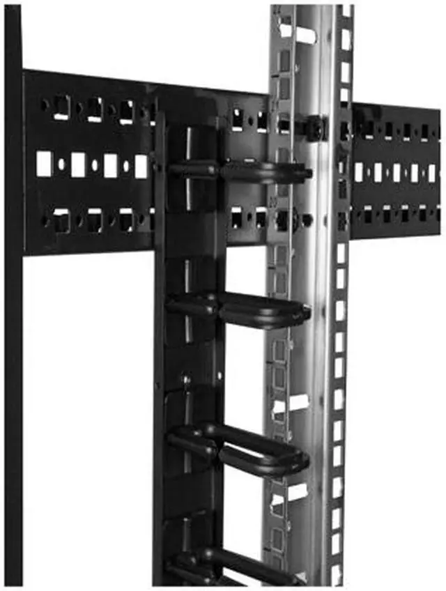 Alt view image 8 of 8 - StarTech.com CMVER20UD Vertical Cable Organizer with D-Ring Hooks - 0U - 3 ft.