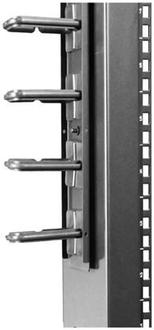 Alt view image 6 of 8 - StarTech.com CMVER20UD Vertical Cable Organizer with D-Ring Hooks - 0U - 3 ft.