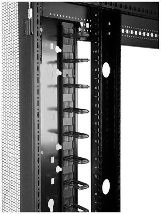Alt view image 7 of 8 - StarTech.com CMVER20UD Vertical Cable Organizer with D-Ring Hooks - 0U - 3 ft.