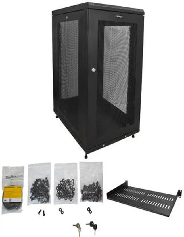 Alt view image 8 of 8 - StarTech RK1833BKM StarTech.com Server Rack Cabinet - 18U - 31 in Deep Enclosure - Network Cabinet - Rack Enclosure Server Cabinet - Data Cabinet