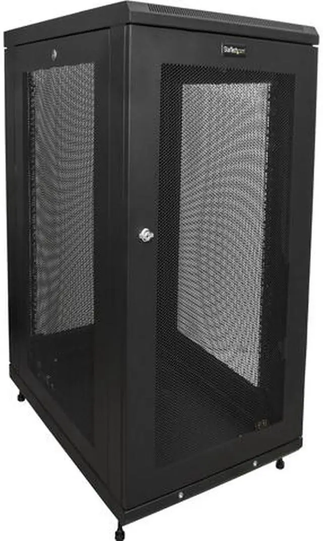 Main image of StarTech RK1833BKM StarTech.com Server Rack Cabinet - 18U - 31 in Deep Enclosure - Network Cabinet - Rack Enclosure Server Cabinet - Data Cabinet