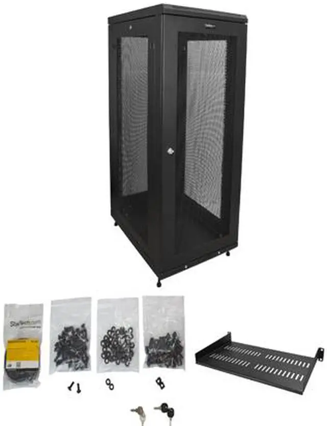 Alt view image 7 of 7 - StarTech RK2433BKM StarTech.com Server Rack Cabinet - 24U - 31 in Deep Enclosure - Network Cabinet - Rack Enclosure Server Cabinet - Data Cabinet