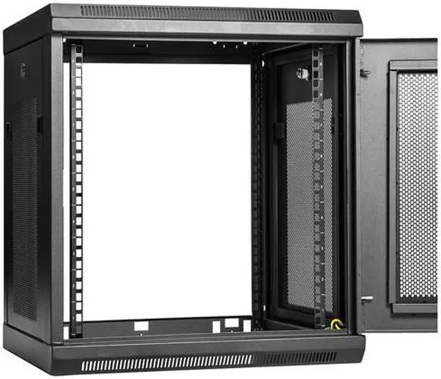 Alt view image 4 of 5 - StarTech.com RK920WALM Wall Mount Server Rack Cabinet - 9U Rack - 20.8" Deep - Network Rack - Server Cabinet - Wall Mount Rack