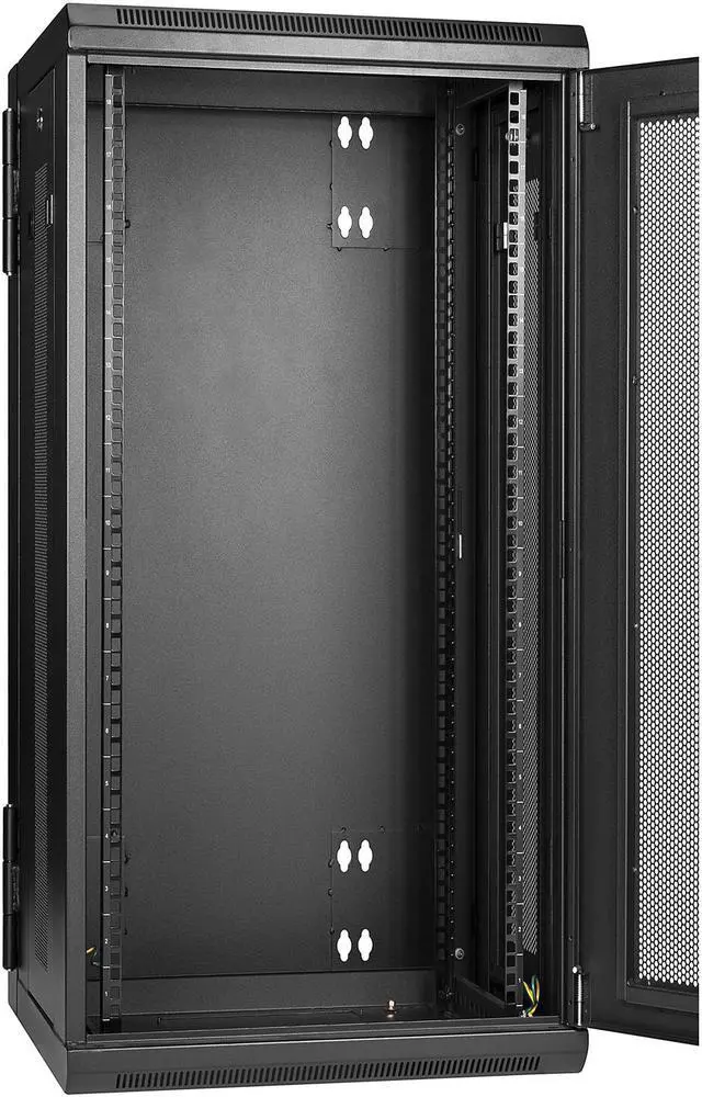Alt view image 3 of 6 - StarTech.com Wall Mount Server Rack Cabinet - 18U Rack - 20" Deep - Hinged Enclosure - Wall Mount Rack - Server Cabinet