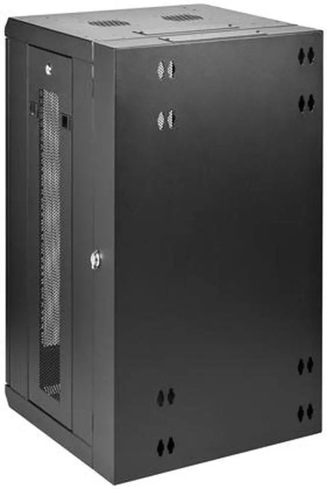 Alt view image 3 of 5 - StarTech.com RK1520WALHM Wall Mount Server Rack Cabinet - 15U Rack - 20 In Deep - Hinged Enclosure - Wall Mount Rack - Server Cabinet