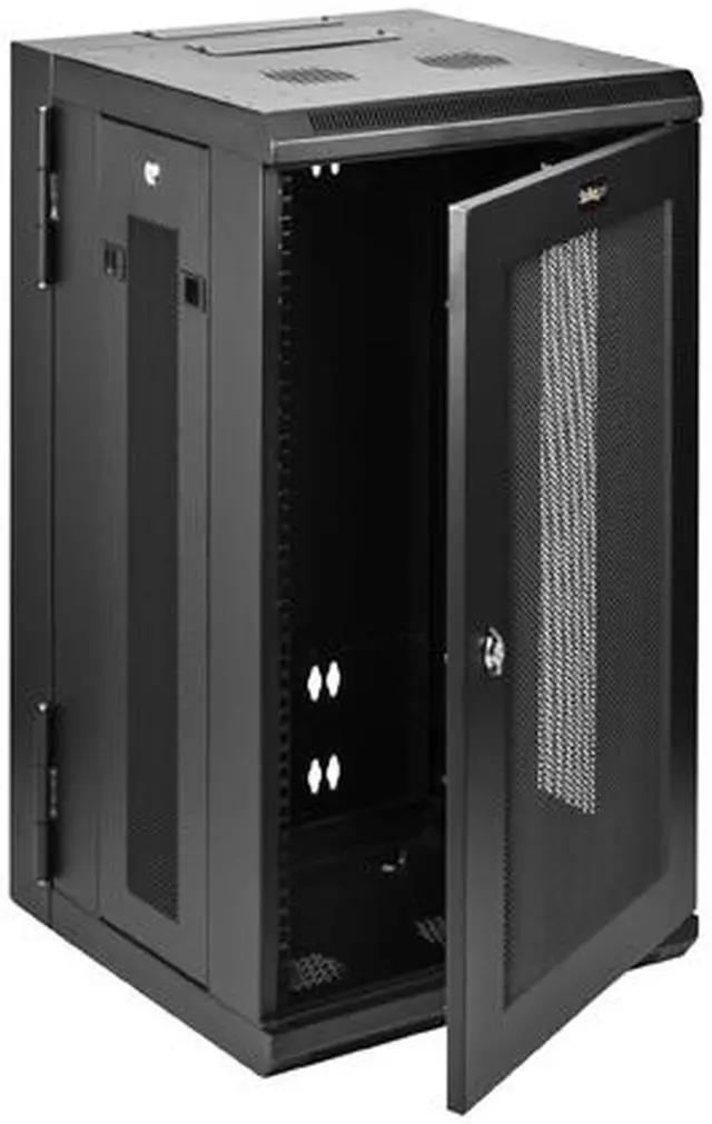 Alt view image 2 of 5 - StarTech.com RK1520WALHM Wall Mount Server Rack Cabinet - 15U Rack - 20 In Deep - Hinged Enclosure - Wall Mount Rack - Server Cabinet
