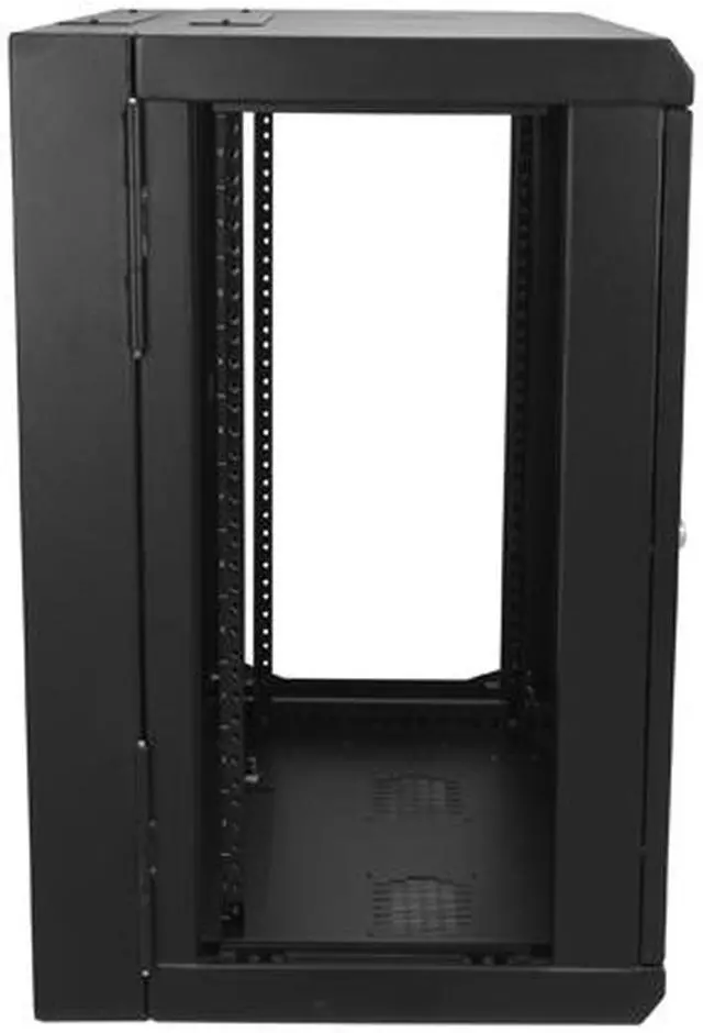 Alt view image 4 of 9 - StarTech RK12WALHM Wall Mount Server Rack Cabinet - 12U Rack - 17" Deep - Hinged Enclosure - Network Rack - Server Cabinet