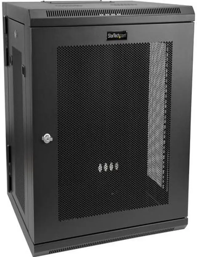 Main image of StarTech RK12WALHM Wall Mount Server Rack Cabinet - 12U Rack - 17" Deep - Hinged Enclosure - Network Rack - Server Cabinet