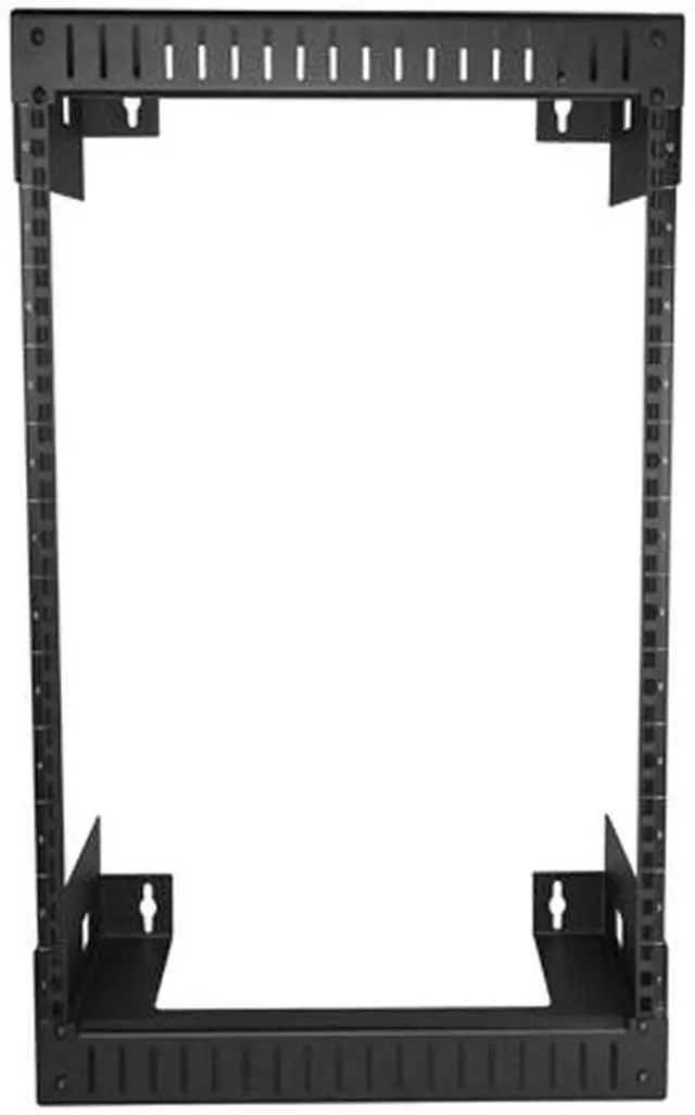 Alt view image 2 of 4 - StarTech RK12WALLO Wall Mount Server Rack - 12U Rack - 12 in Deep - Open Frame - Network Rack - Wall Mount Rack - Equipment Rack - 2 Post Rack