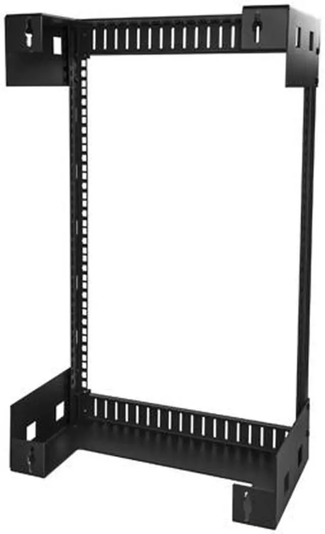 Alt view image 3 of 4 - StarTech RK12WALLO Wall Mount Server Rack - 12U Rack - 12 in Deep - Open Frame - Network Rack - Wall Mount Rack - Equipment Rack - 2 Post Rack