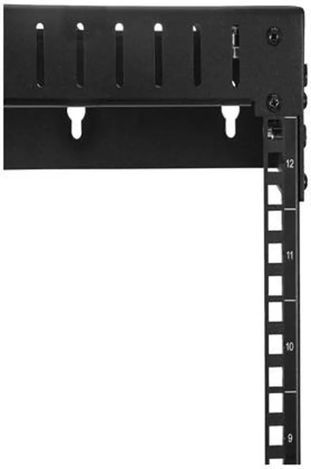 Alt view image 3 of 3 - StarTech RK12WALLOA Wall Mount Server Rack - 12U Rack - 12 - 20 in Adjustable Depth - Open Frame - Network Rack - Computer Rack - Equipment Rack