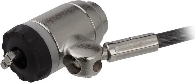 Alt view image 2 of 5 - StarTech.com LTLOCKKEY Keyed Cable Lock - Push-to-Lock Button - 2m (6.5') Steel Cable - Locking Cable for Laptop - Computer Security Cable Lock