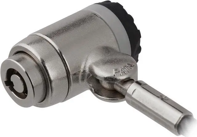 Alt view image 3 of 5 - StarTech.com LTLOCKKEY Keyed Cable Lock - Push-to-Lock Button - 2m (6.5') Steel Cable - Locking Cable for Laptop - Computer Security Cable Lock