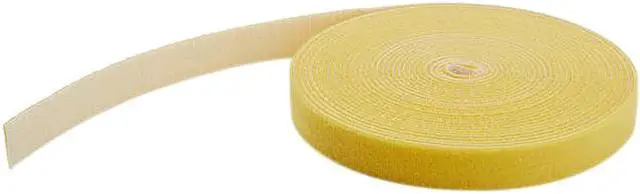 Main image of StarTech.com HKLP50YW Hook and Loop Tape - 50 ft. - Reusable Adjustable Cable Ties - Yellow (HKLP50YW)