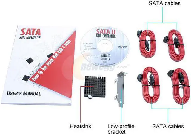 Alt view image 4 of 5 - areca ARC-1110 PCI-X 64bit/133MHz SATA II (3.0Gb/s) Controller Card