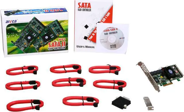 Alt view image 5 of 5 - areca ARC-1220 PCI-Express x8 SATA II (3.0Gb/s) Controller Card