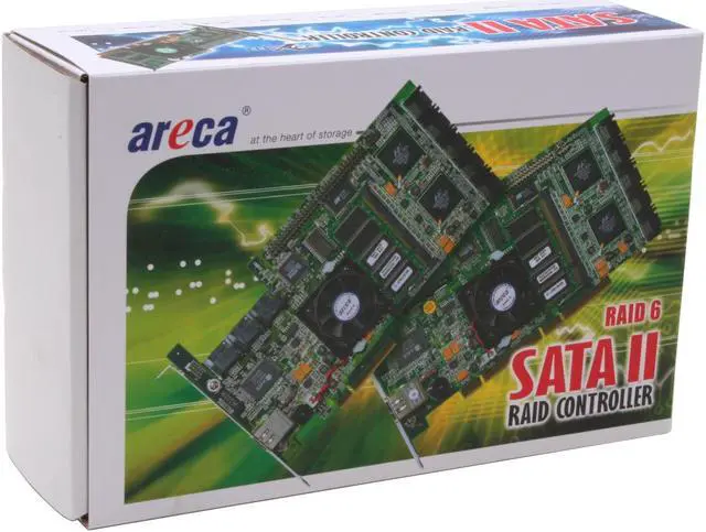 Alt view image 5 of 5 - Areca ARC-1230 PCI-Express x8 SATA II Controller Card RAID level 0, 1 (10), 3, 5, 6 (if RAID 6 engine supported) and JBOD