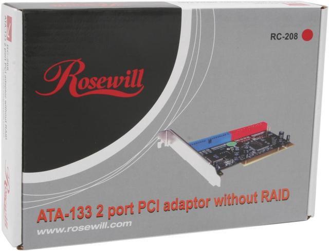 Alt view image 9 of 9 - Rosewill RC-208 PCI IDE (ATA) Silicon Image Host Controller un-RAID Card - Also Supports Window Vista Ready