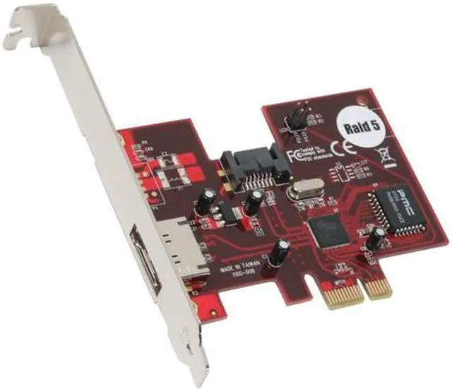 Main image of Rosewill RC-213 Silicon Image PCI Express External eSATA x1/ Internal SATA x1 3G NCQ Controller Card RAID 0/1/0+1/5/ or un-RAID modes