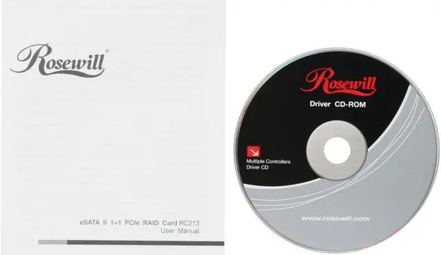 Alt view image 7 of 8 - Rosewill RC-213 Silicon Image PCI Express External eSATA x1/ Internal SATA x1 3G NCQ Controller Card RAID 0/1/0+1/5/ or un-RAID modes