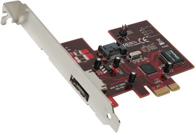 Main image of Rosewill RC-214 Silicon Image PCI Express External eSATA x1/ Internal SATA x1 3G NCQ un-RAID Controller Card