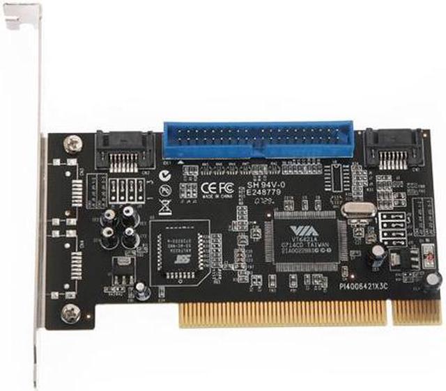Alt view image 3 of 5 - Rosewill RC-215 VIA PCI SATA 1.5G x2 / ATA 133 (IDE) x1 Controller Card