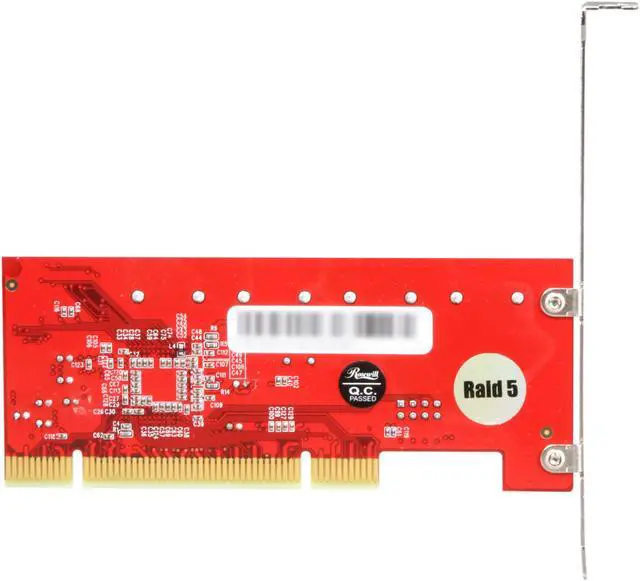 Alt view image 4 of 6 - Rosewill RC-217 SATA II 4 Port RAID 0/1/5/10 PCI RAID Card
