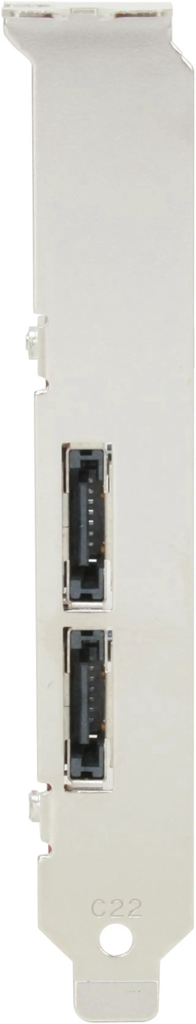Alt view image 2 of 6 - Rosewill RC-220 Silicon Image PCI 2 x eSATA 1.5G non-RAID Controller Card Also includes an additional Low Profile Size PCI Bracket