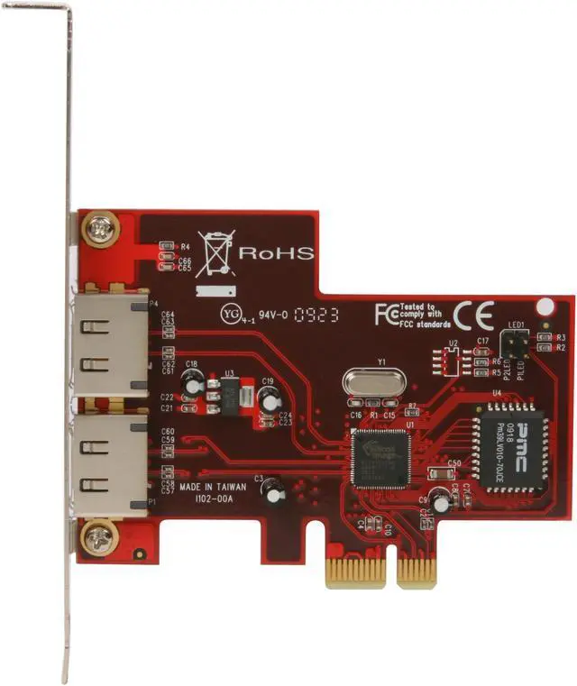 Alt view image 3 of 5 - Rosewill RC-223 PCI Express Low Profile Ready SATA Controller Card