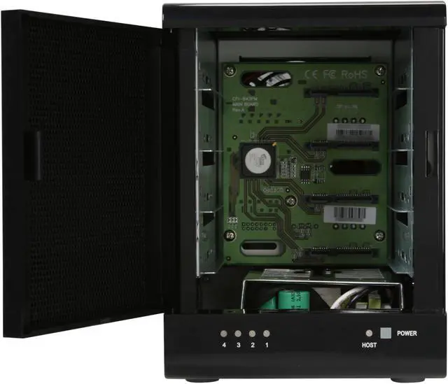Alt view image 2 of 11 - Rosewill RSV-S4-X - 4-Bay 3.5” Hot-Swappable SATA - eSATA Storage System - RAID 0 / 1 / 10 / 5 / 5 + Spare, Spanning & JBOD Enclosure - RAID Controller Card Bundle
