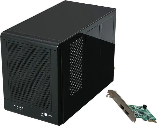 Main image of Rosewill RSV-S4-6G - 4-Bay 3.5” Hot-Swap Spanning & JBOD Enclosure - RAID 0 / 1 / 10 / 5 / 5 + Spare - Controller Card Bundle - Up to 6 Gbps Transfer Rate