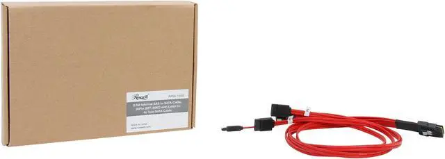 Alt view image 3 of 3 - Rosewill RASA-13002 - 2-Foot (0.6 Meter) Multi-Lane Internal Serial ATA Breakout Cable (SFF-8087)